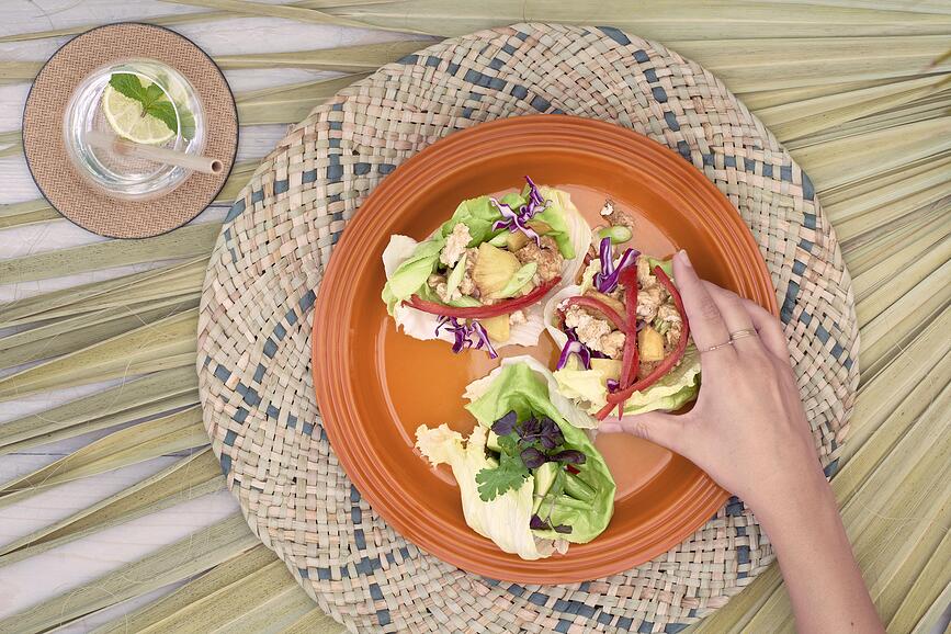 Plato Llano Le Creuset, 27 cm, cereza