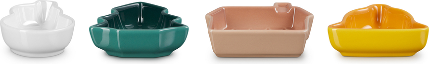 Platos de Aperitivo Le Creuset Christmas, Pack de 4 unidades