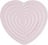 Подложка за горещи съдове Heart 20 см розова