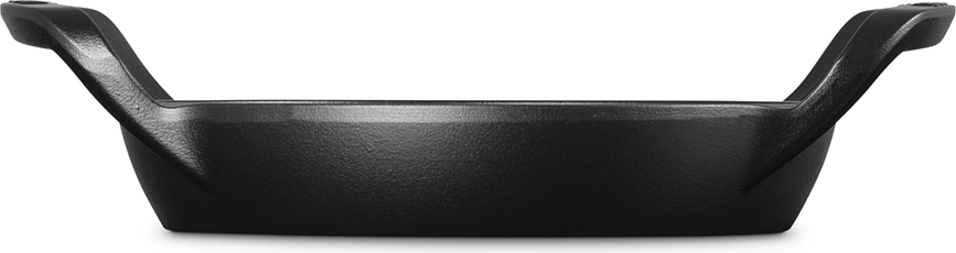 Poêle en fonte, pour barbecue extérieur, ronde, 25 cm, noire mate