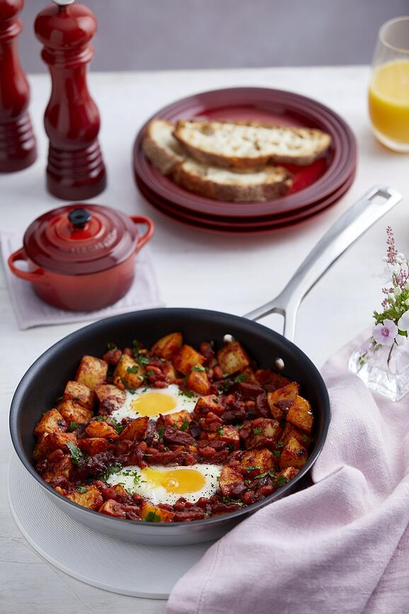 Poêle triple épaisseur, 20 cm, antiadhésive