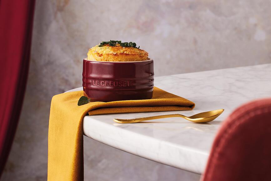 Ramequín Le Creuset de gres, 9 cm, redondo, cereza