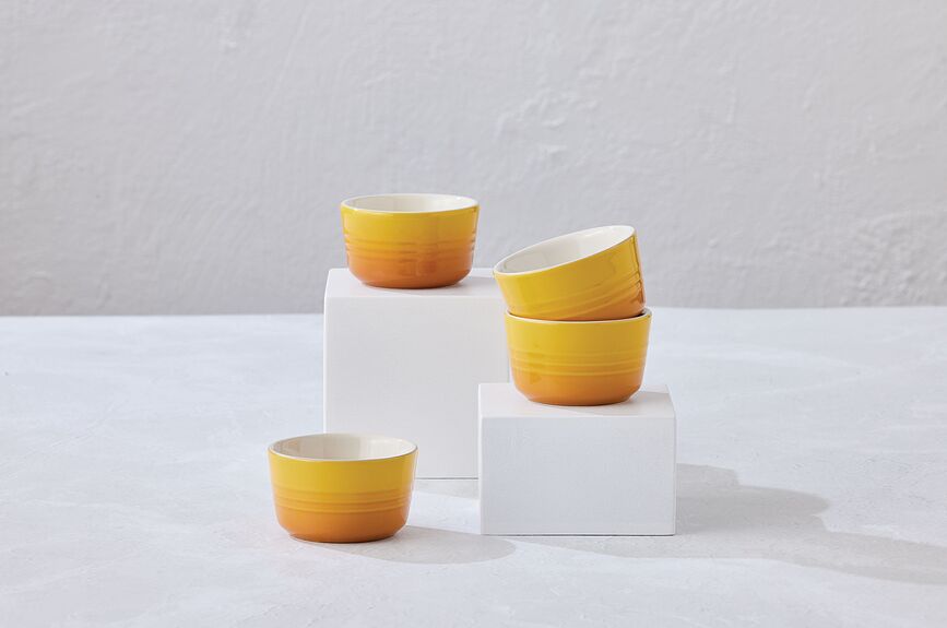 Ramequines para hornear y servir Le Creuset, 8 cm, naranja llama, 4 unidades