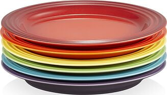 Raňajkové taniere Le Creuset Rainbow 22 cm farebné 6 ks