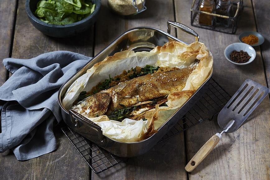 Rustidera de triple capa, 35 cm