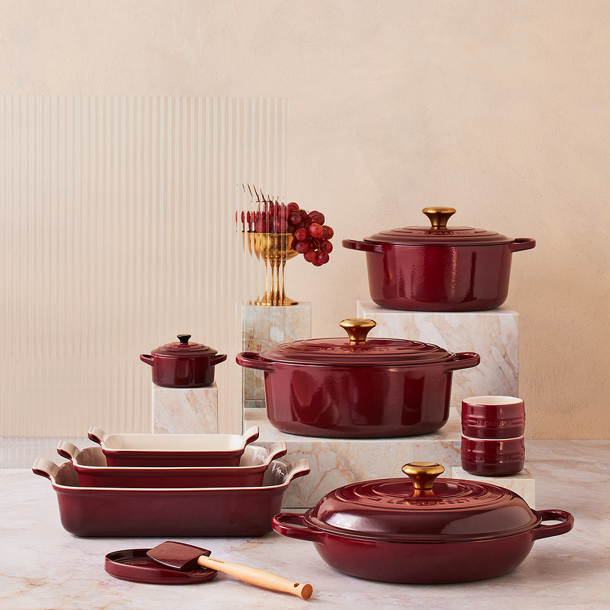 Cocotte Signature, 26 cm, rojo cereza