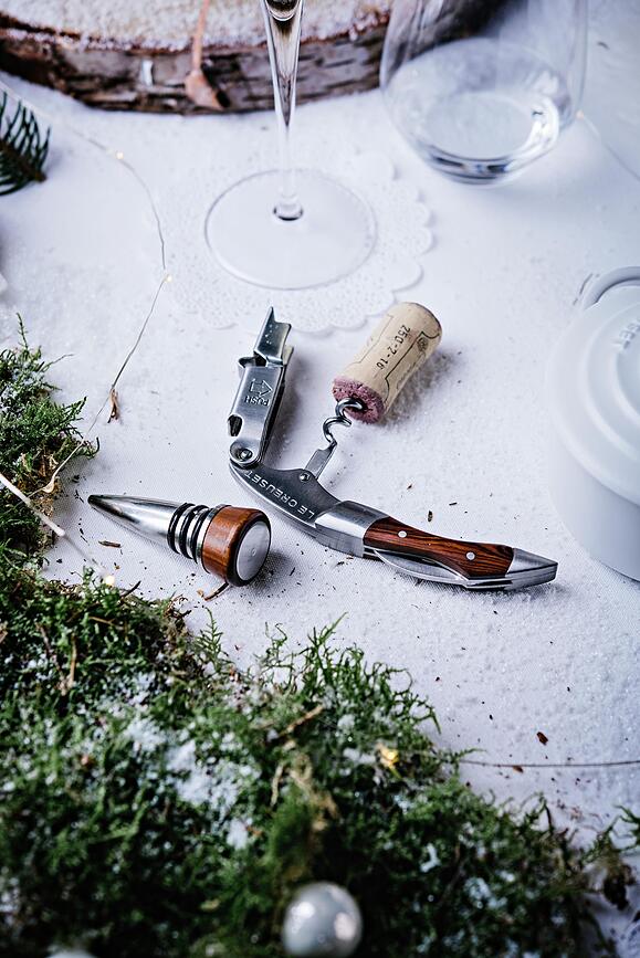 Sacacorchos con tapón de vino Le Creuset GS 190, Set de 2 piezas