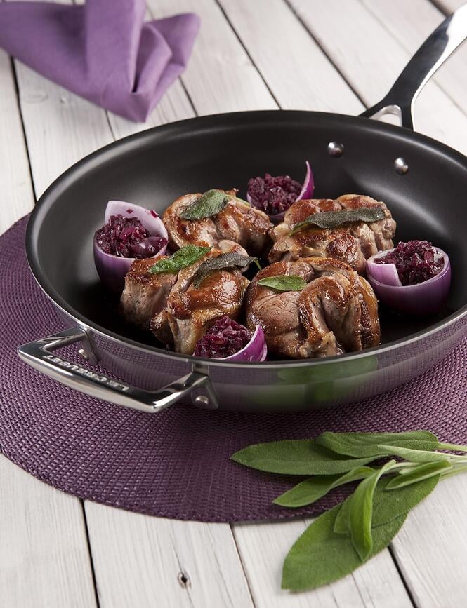 Sartén de triple capa, antiadherente, 28 cm