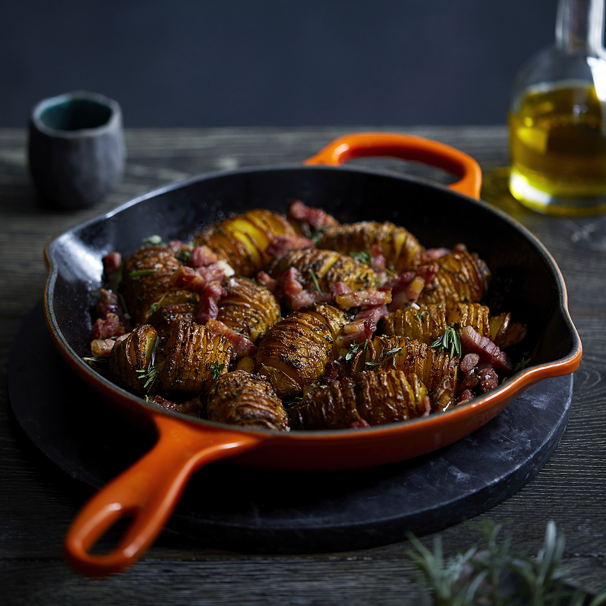 Sartén para freír y servir Signature, 30 cm, color cereza