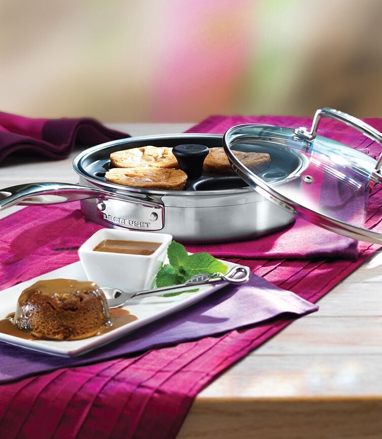 Sartén para huevos, de triple capa