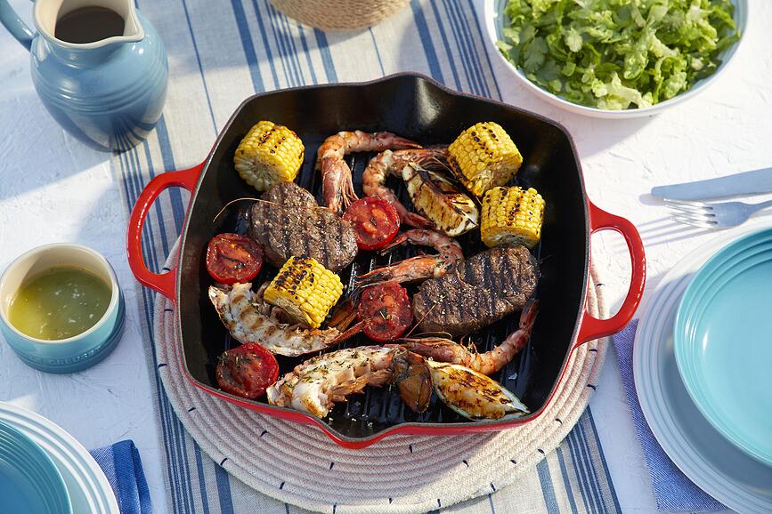 Sartén Grill cuadrada Signature, 30 cm, cereza