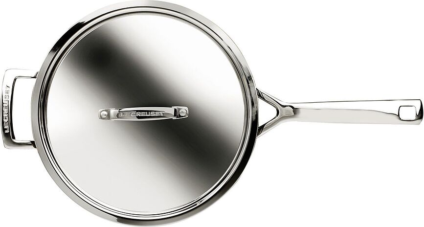 Sartén Salteadora de triple capa, honda, 24 cm, antiadherente