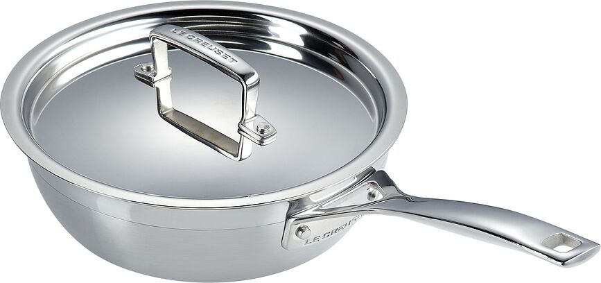 Sartén Sauté de triple capa, 20 cm, profunda, antiadherente