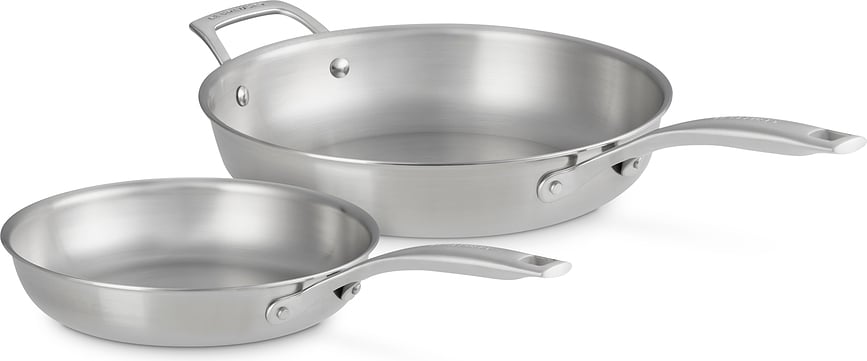 Sartenes de acero inoxidable Essential 3 capas, Pack de 2 unidades