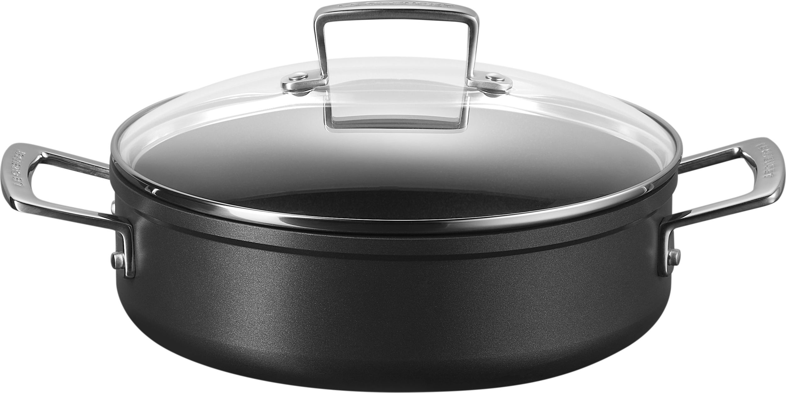 Sauteuse Le Creuset Topf 24 cm Antihaft-Aluminium mit Haltegriffen