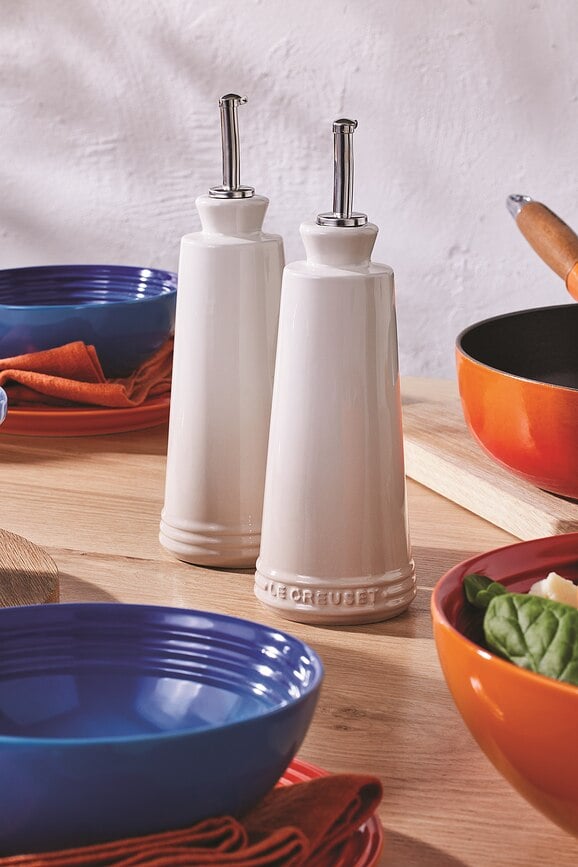 Juego de Aceitera y Vinagrera Signature, beige, 2 piezas