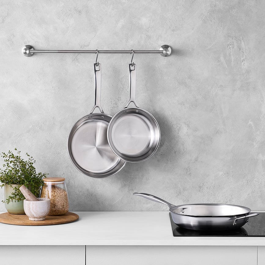 Set de Poêles triple épaisseur, 20 cm, 24 cm, 28 cm, Set 3 pièces