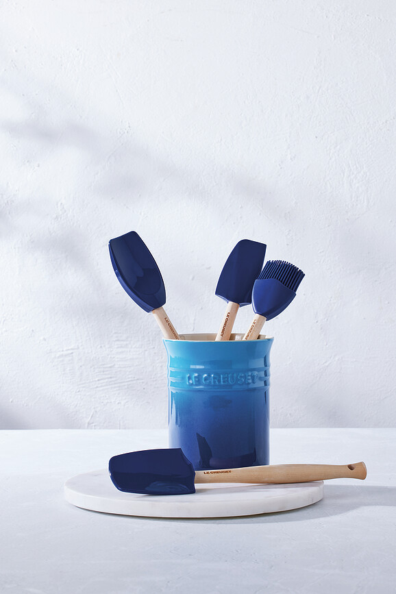 Utensilios de Cocina Craft, con organizador, color cereza, Set de 5 piezas