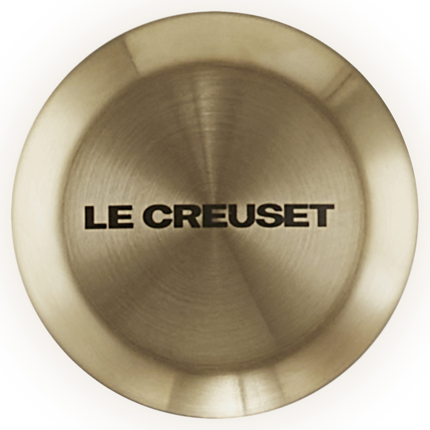 Signature Bouton de Couvercle, 5,7 cm, doré clair