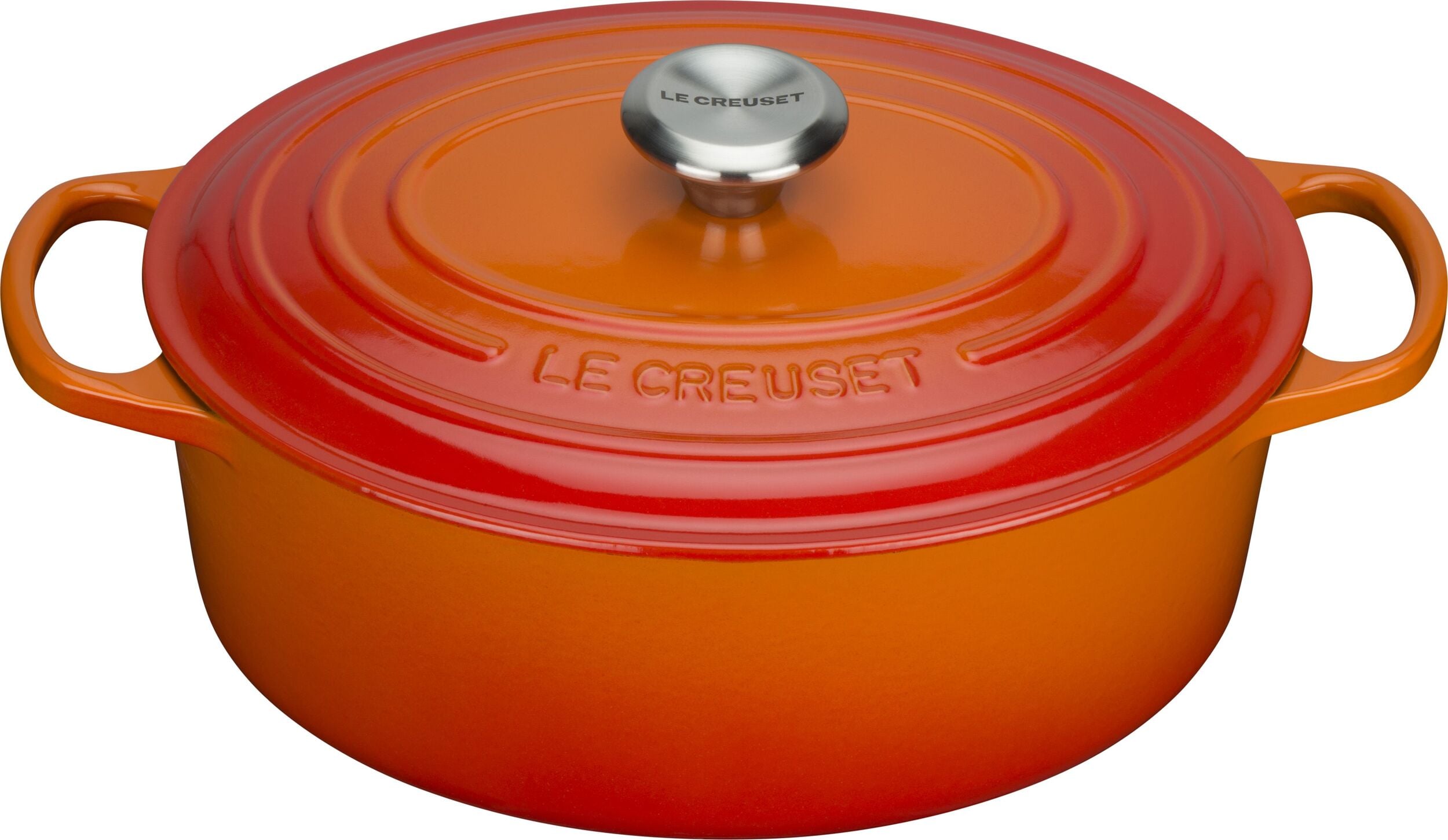 Signature Bräter 29 cm oval Feuriges Orange