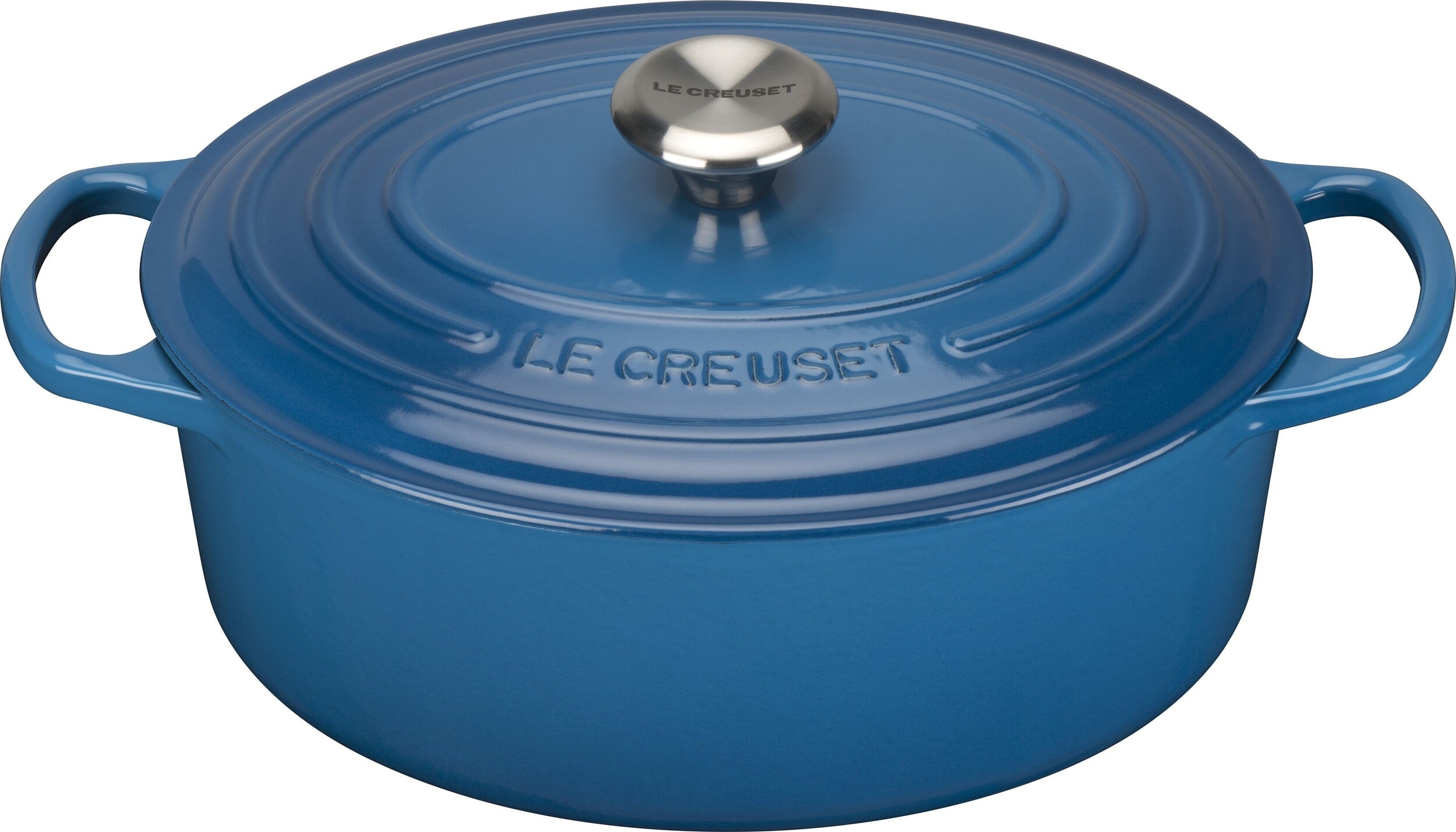 Signature Bräter 29 cm oval Marseille-Blau