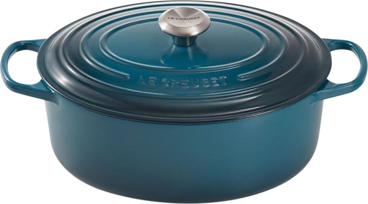 Signature Bräter 29 cm oval meerblau