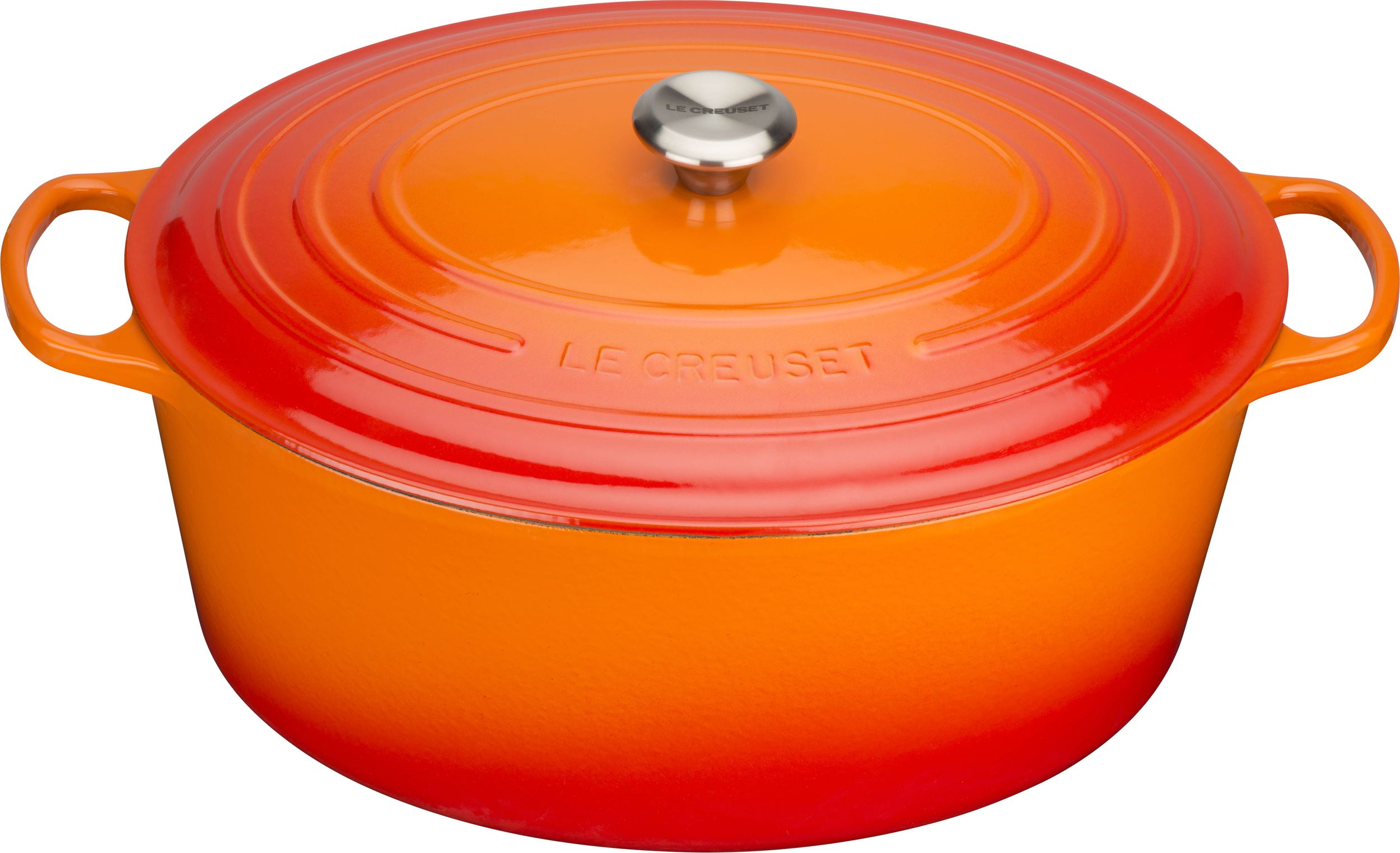 Signature Bräter 40 cm oval Feuriges Orange