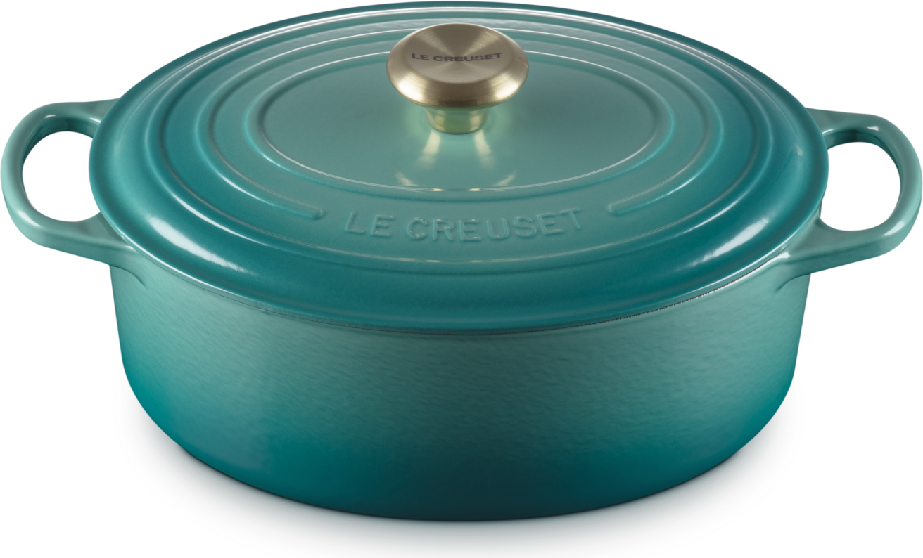 Signature Bräter oval 29 cm, Bleu Riviera