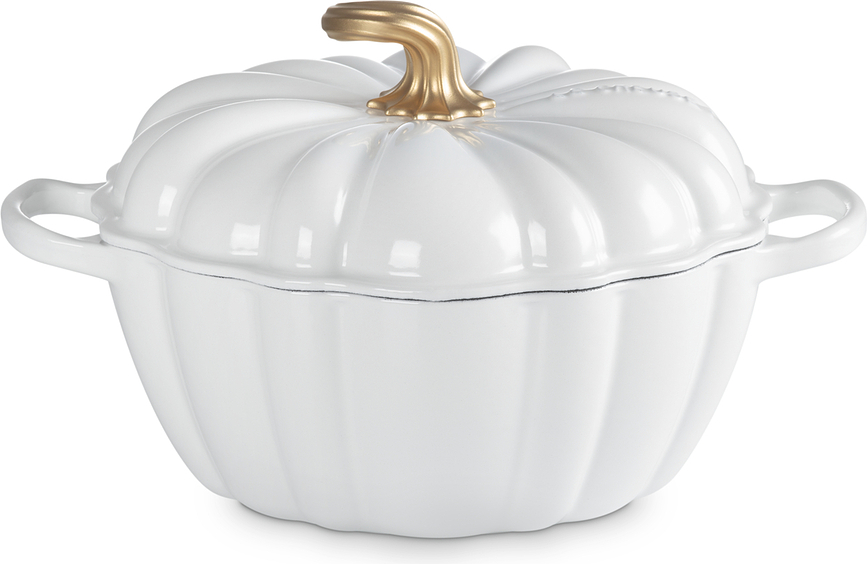 Signature Cocotte en forme de citrouille, 24 cm, blanche