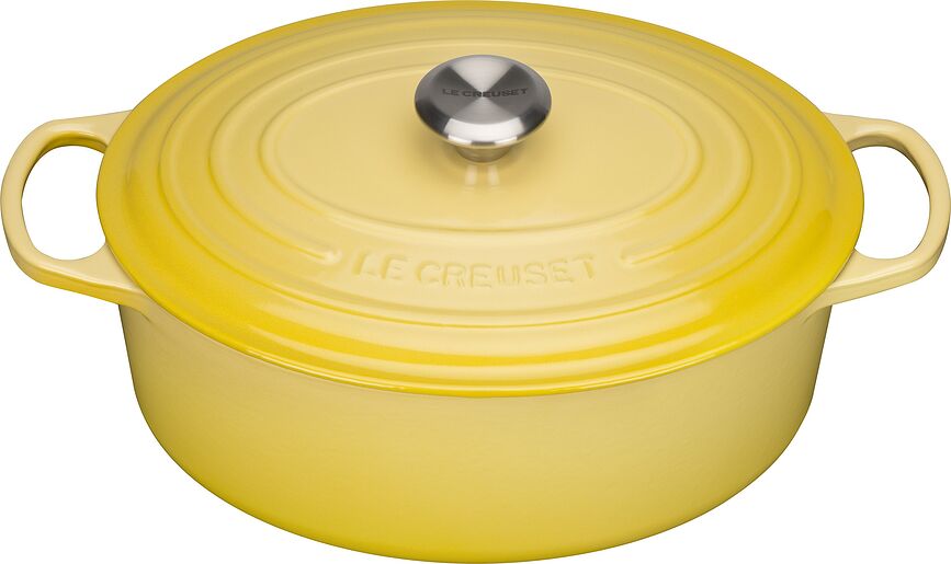 Signature Cocotte ovale, 31 cm, jaune citron