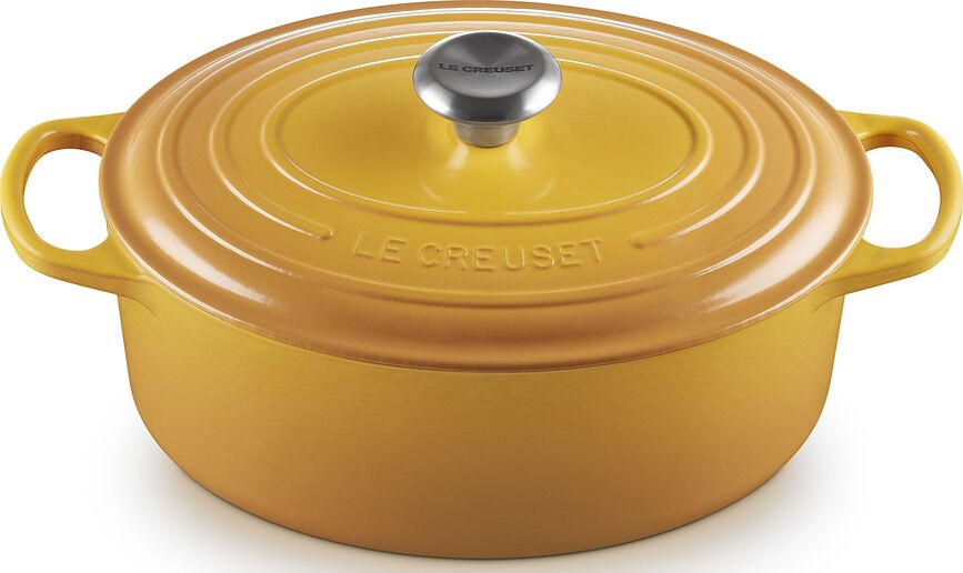 Signature Cocotte ovale, 31 cm, jaune soleil