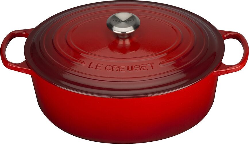 Signature Cocotte ovale, 33 cm, cerise