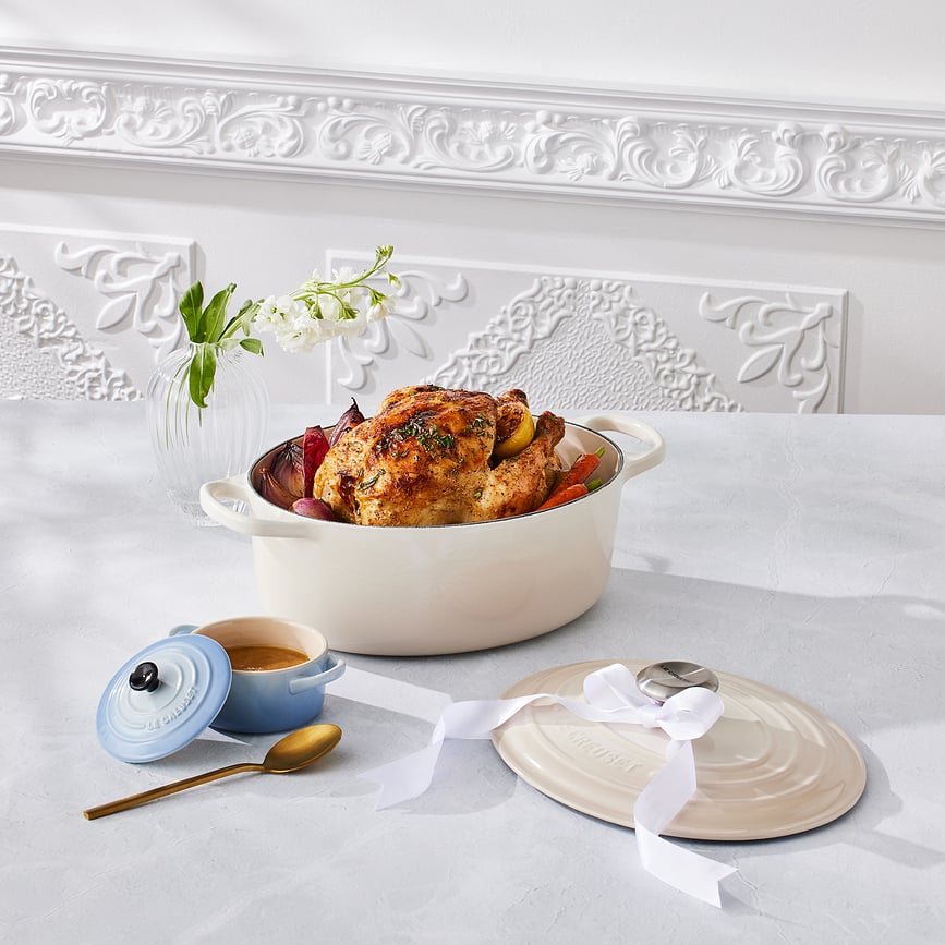 Signature Cocotte ovale, 33 cm, sel marin