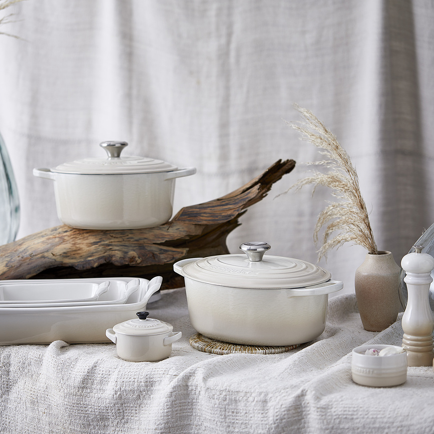 Signature Cocotte ovale, 33 cm, sel marin