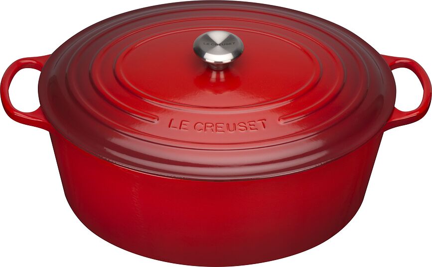 Signature Cocotte ovale, 40 cm, cerise