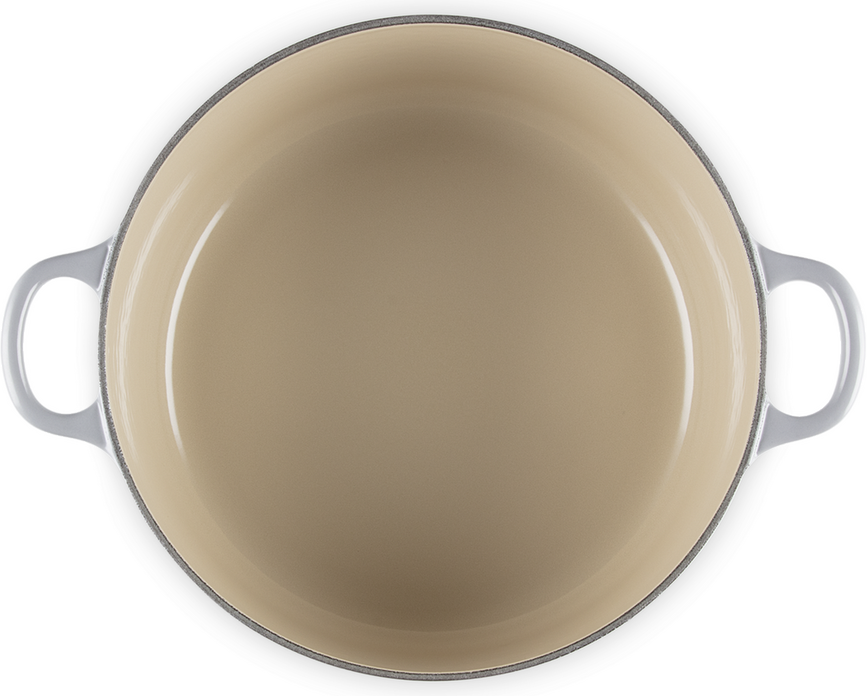 Signature Cocotte ronde, 24 cm, gris clair