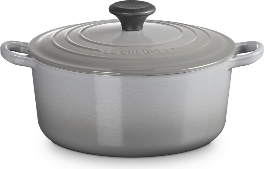 Signature Cocotte ronde, 24 cm, gris clair
