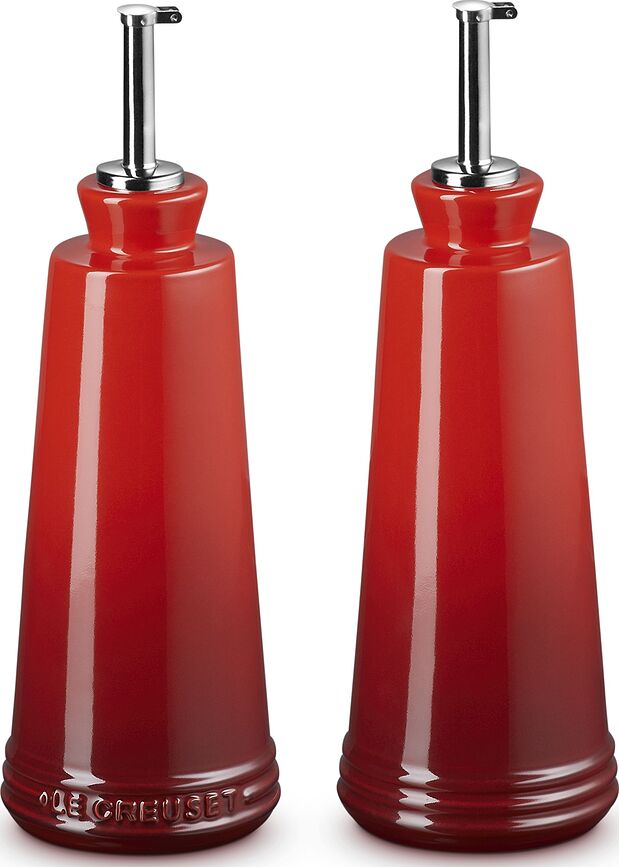 Signature Distributeurs pour huile et vinaigre, cerise, Lot de 2