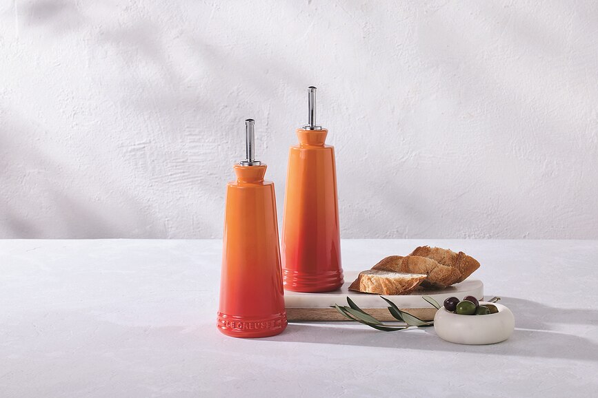 Signature Distributeurs d'Huile et de Vinaigre, beiges, Lot de 2