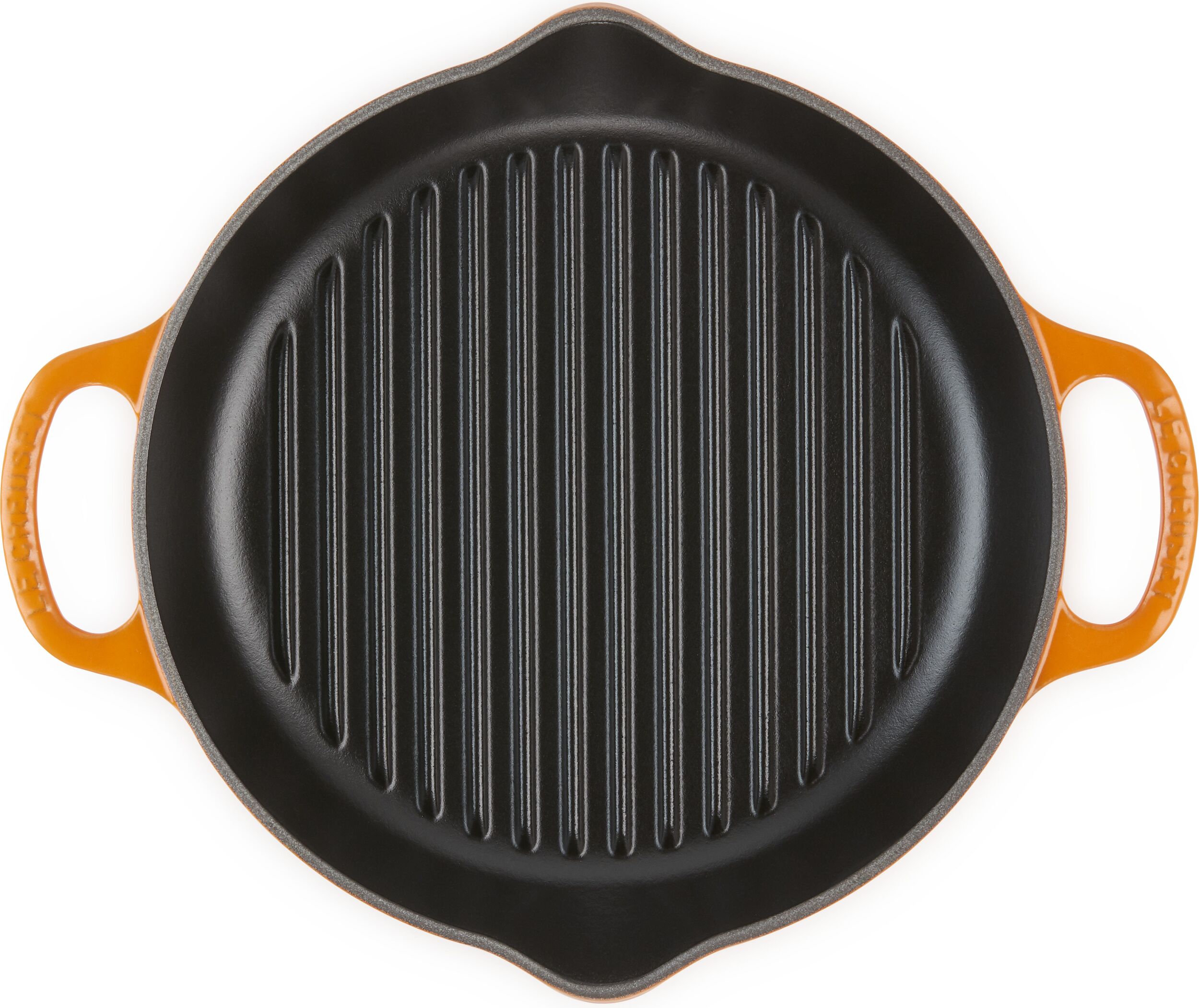 Le Creuset Round Skillet Grill Deep 25 Orange