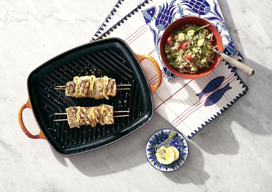 Signature Grill Ploča kvadratna 30 cm plameno narančasta