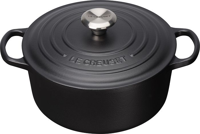  Le Creuset 21177180000430 Signature Round Dish 18 cm Black :  Home & Kitchen