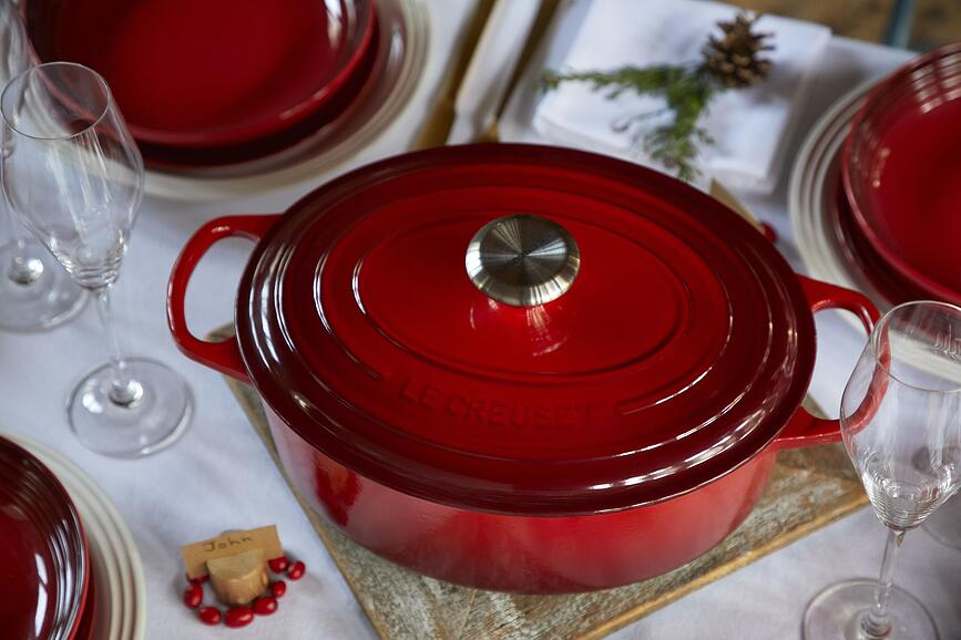 Signature Pekač ovalni 31 cm bordo