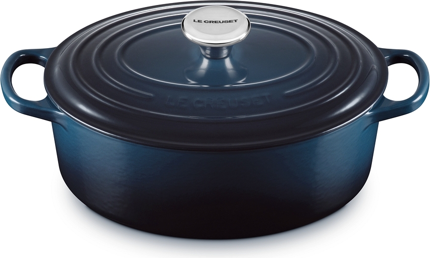 Signature Pekač, ovalen, 27 cm, moder