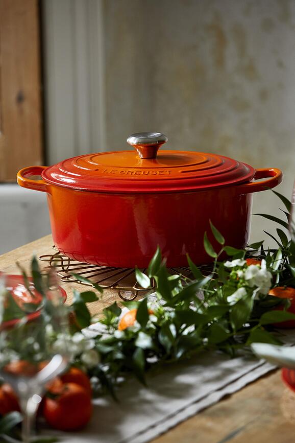 Signature Pekač, ovalen, 31 cm, burgundski