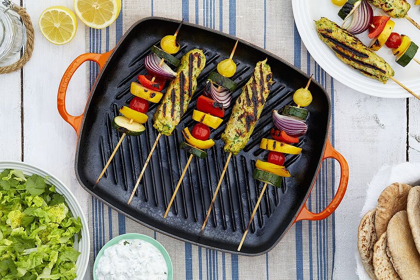 Signature Plaque à Griller carrée 30 cm, orange flamboyant