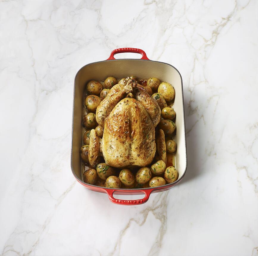 Signature Cocotte 37 cm, orange flamboyant