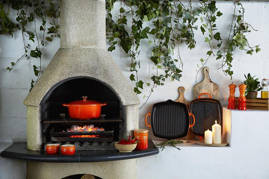 Signature Poêle à Griller carrée, 30 cm, cerise