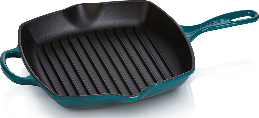Signature Poêle Grill carrée, 26 cm, marine