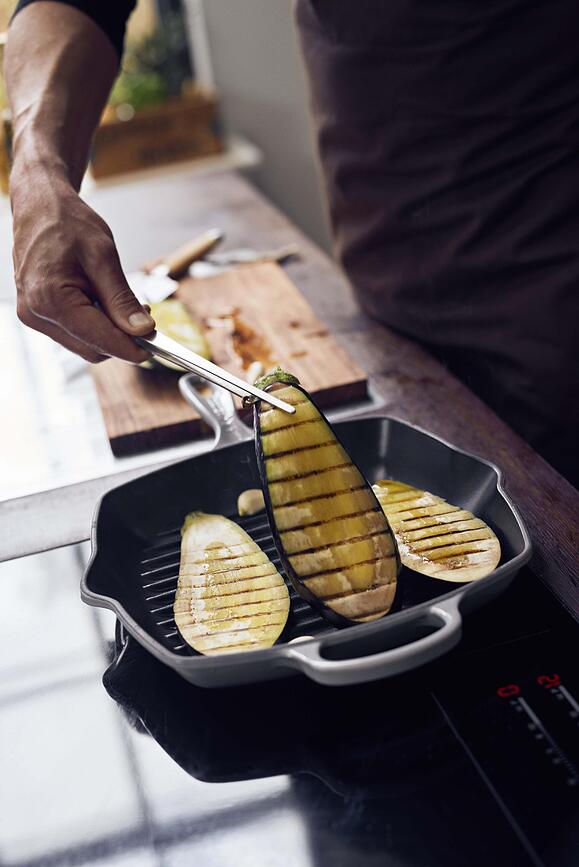 Signature Poêle Grill carrée, 26 cm, cerise